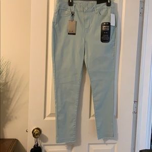 NWT SEVEN mint green midrise ankle Skinny jeans 12